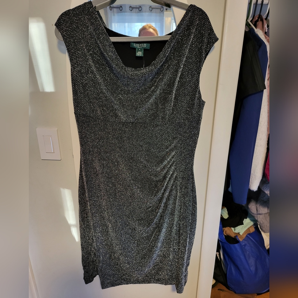 RALPH LAUREN  body con Sparkle dress1
